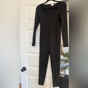 Wilfred Black Long Sleeve Jumpsuit